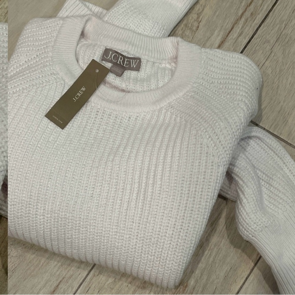 NWT JCREW fisherman sweater large - Picture 4 of 5